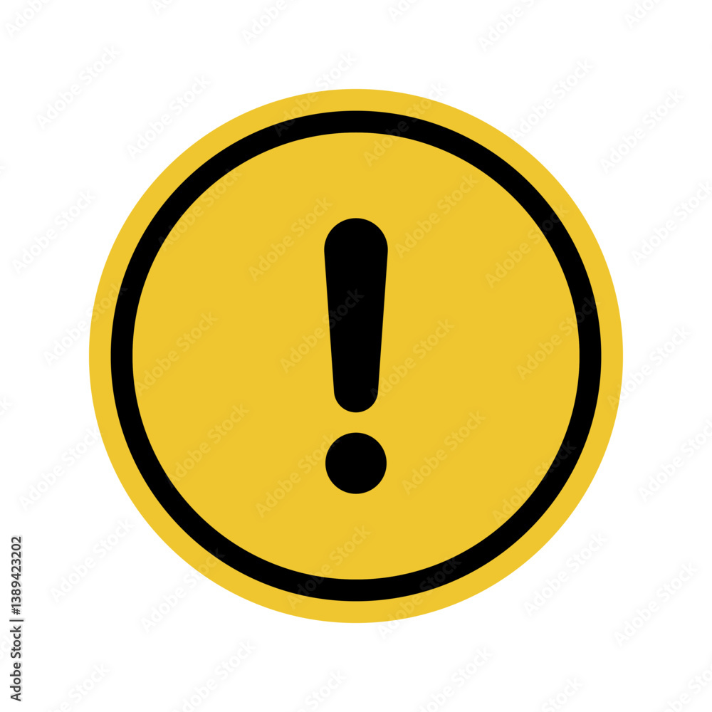 Caution warning sign. Exclamation marks. Caution warning sign. Exclamation marks.