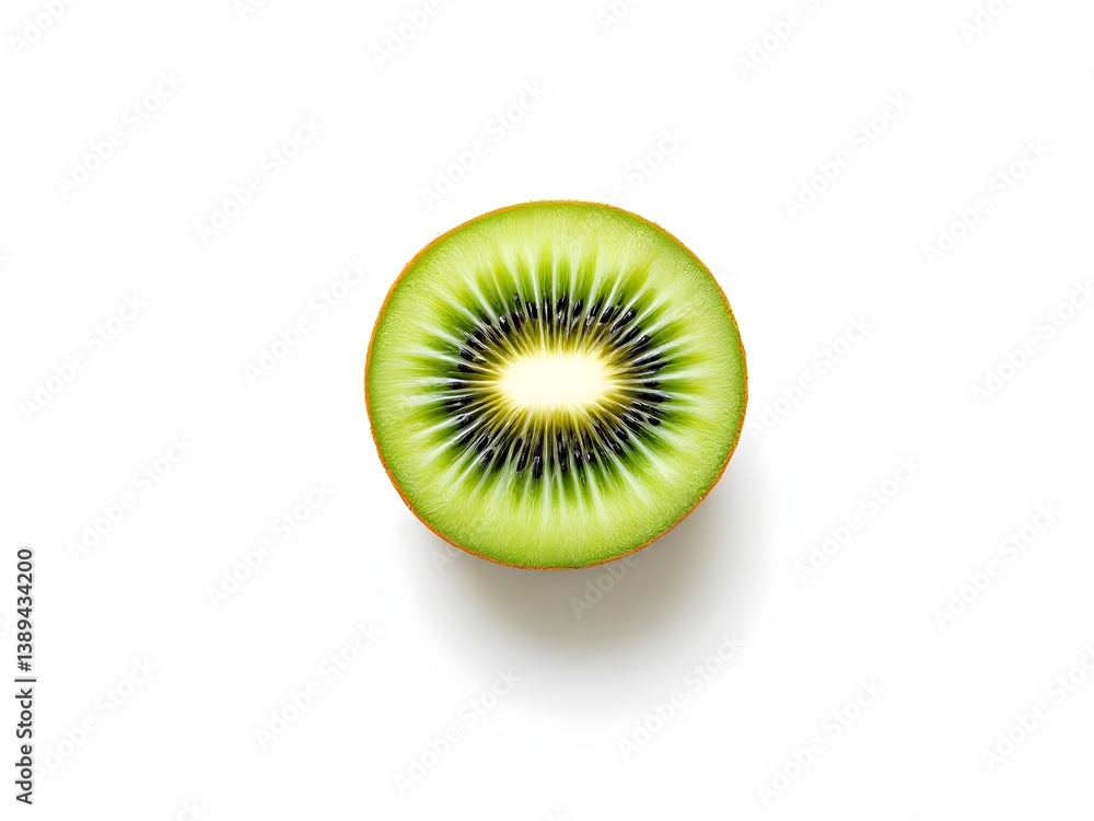 Close up illustration of a kiwi