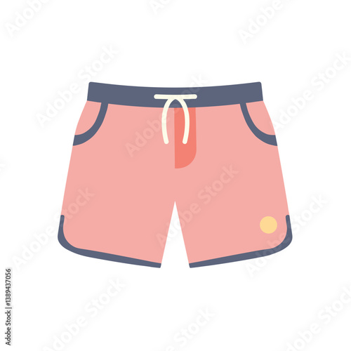 Swim shorts in pink with a playful design  