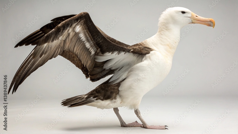 Obraz premium Albatross on studio background 