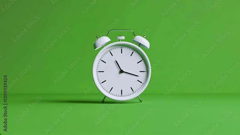 White Clock Fast Rotation Time-Lapse on Green Screen Video 4k White Clock Fast Rotation Time-Lapse on Green Screen Video 4k