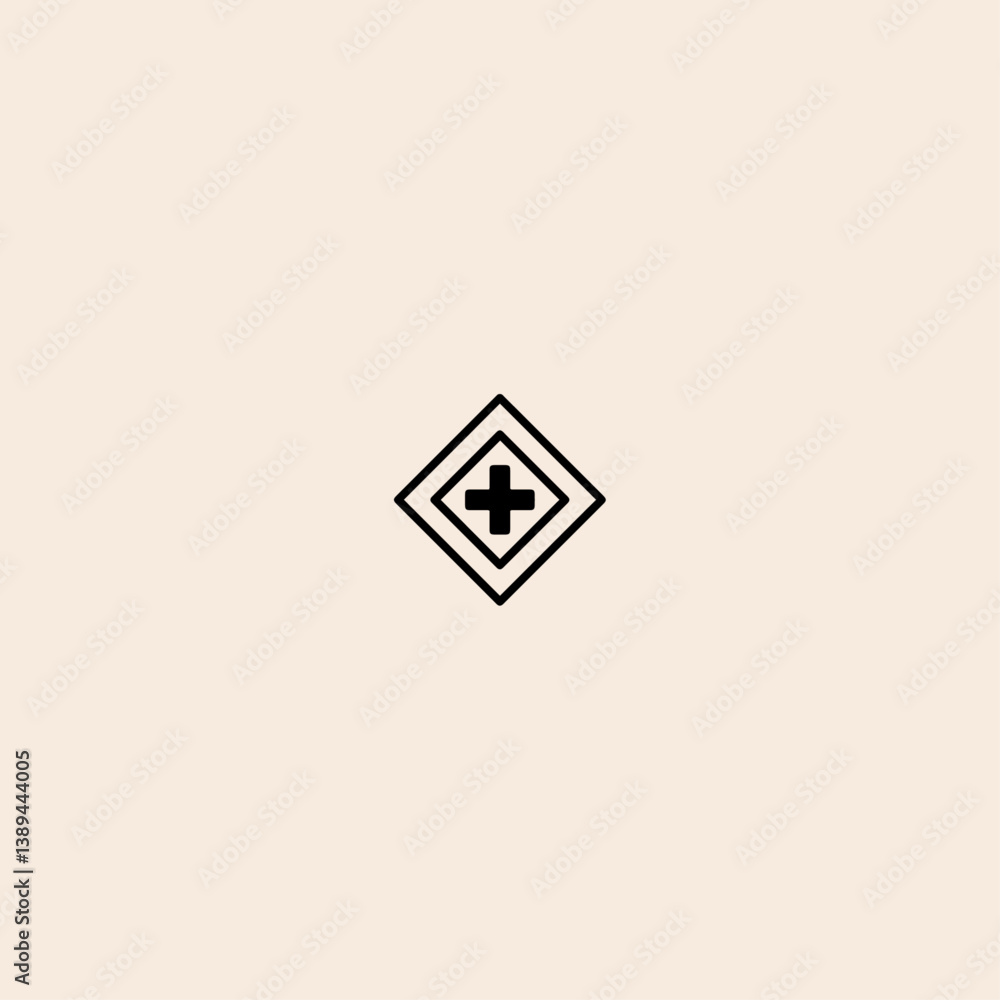 Road sign icon flat vector design. Road sign icon flat vector design.