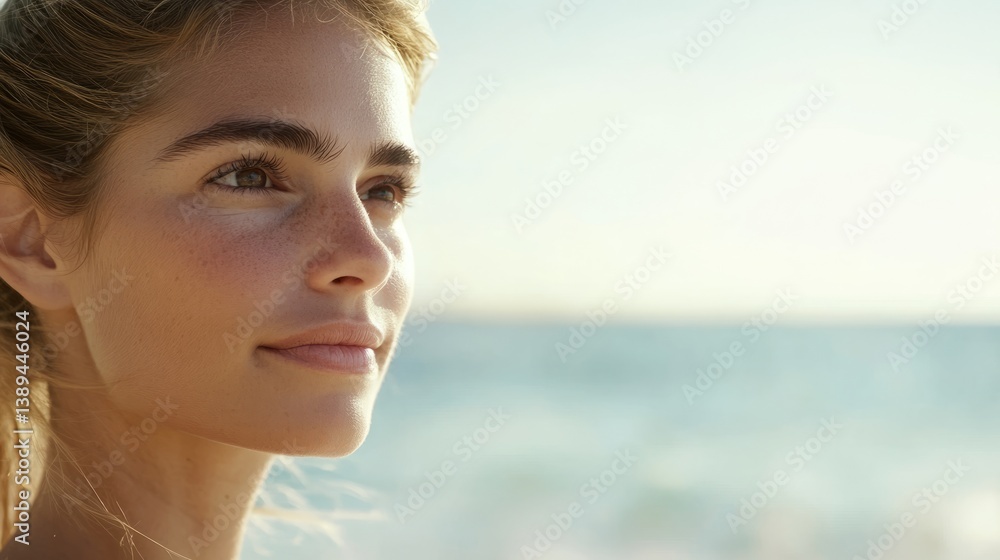 Woman enjoying a serene moment by the ocean, embodying calm and natural beauty.
Woman enjoying a serene moment by the ocean, embodying calm and natural beauty.