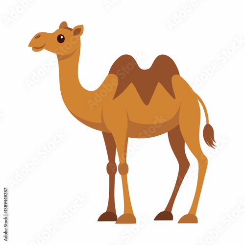 Camel vector art illustration.