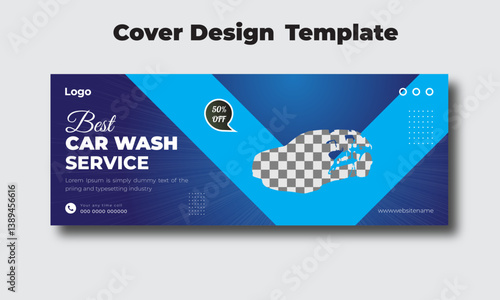 Car wash cover design template