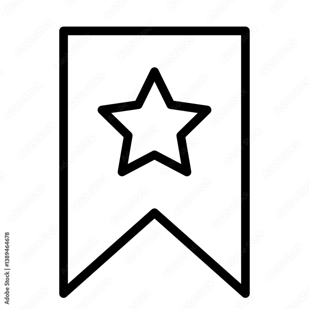 Favourite Vector Line Icon Design Favourite Vector Line Icon Design