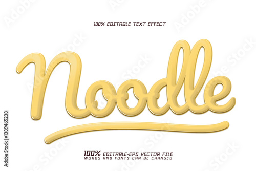 noodle editable text effect	
