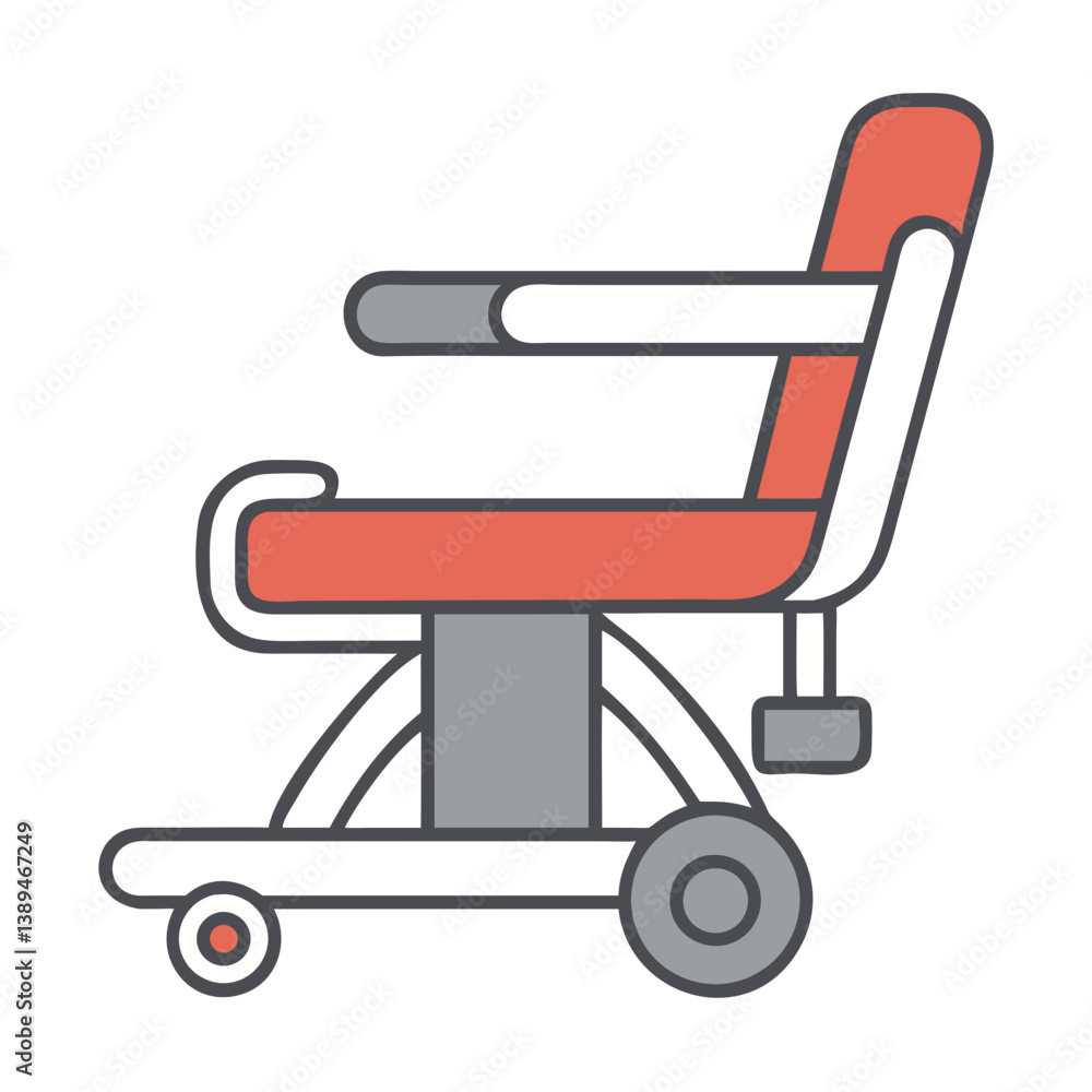 Adaptive Chair Design in Modern Style with Red Accents Adaptive Chair Design in Modern Style with Red Accents