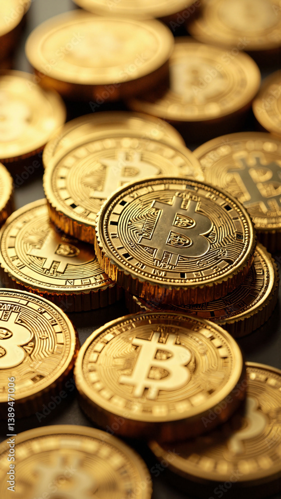Intricately Designed Hexagonal Gold Coins with Brilliant Luster for Financial and Investment Graphics Intricately Designed Hexagonal Gold Coins with Brilliant Luster for Financial and Investment Graphics