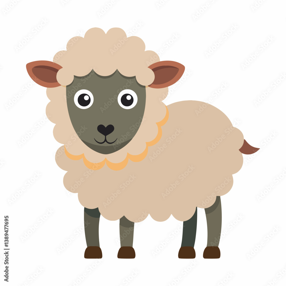 Cute sheep vector and illustration art. Cute sheep vector and illustration art.
