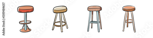 bar stool icon, bar stool vector illustration-simple illustration of bar stool, perfect for bar stool logos and icons