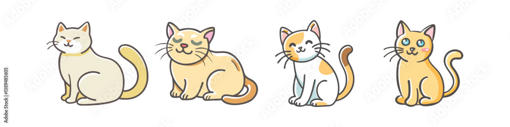 cat icon, cat vector illustration-simple illustration of cat, perfect for cat logos and icons cat icon, cat vector illustration-simple illustration of cat, perfect for cat logos and icons