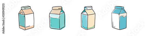 milk carton icon, milk carton vector illustration-simple illustration of milk carton, perfect for milk carton logos and icons
