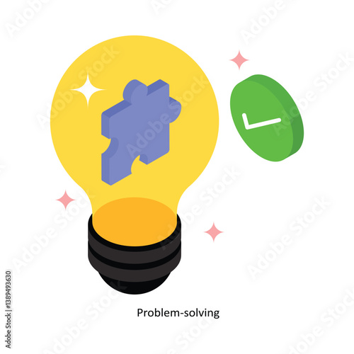 Problem-solving Concept isometric Style Illustrations. Eps 10 File 