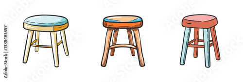 stool icon, stool vector illustration-simple illustration of stool, perfect for stool logos and icons