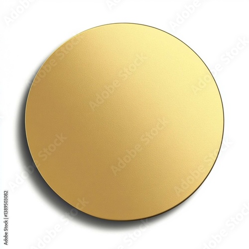 yellow round button