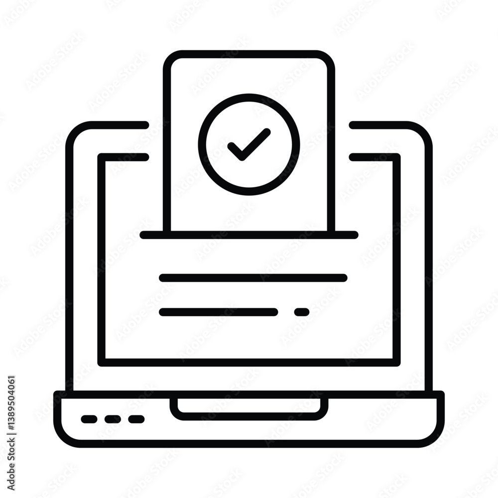 Online Voting vector outline EPS 10 file Online Voting vector outline EPS 10 file