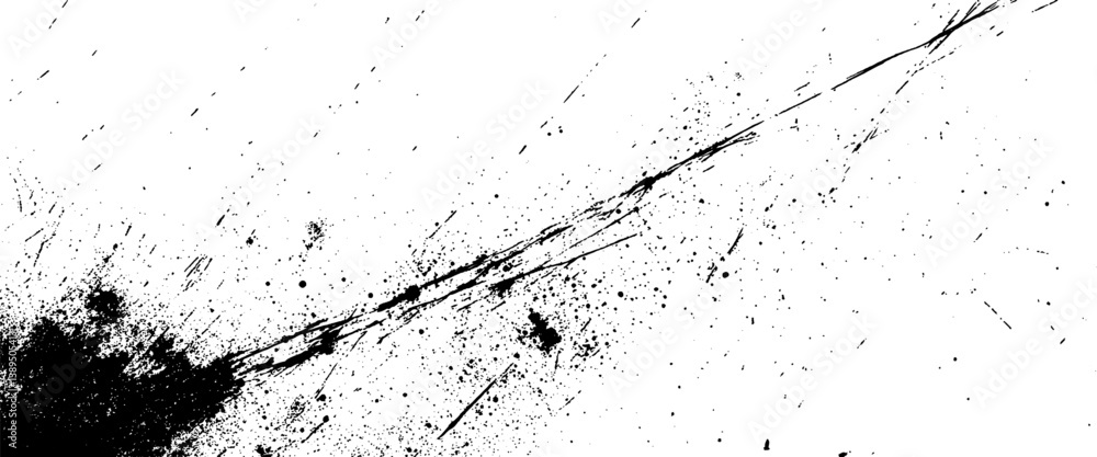 Vector abstract of ink splatters artistic paint background.