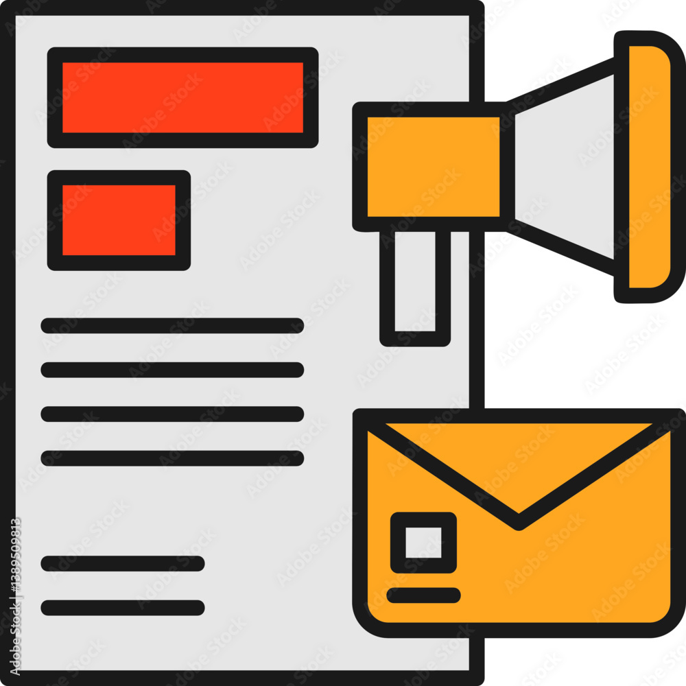 Email Direct Marketing Icon Email Direct Marketing Icon