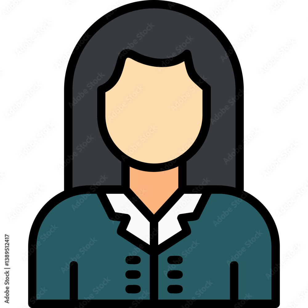 Fototapeta premium Female Teacher Icon