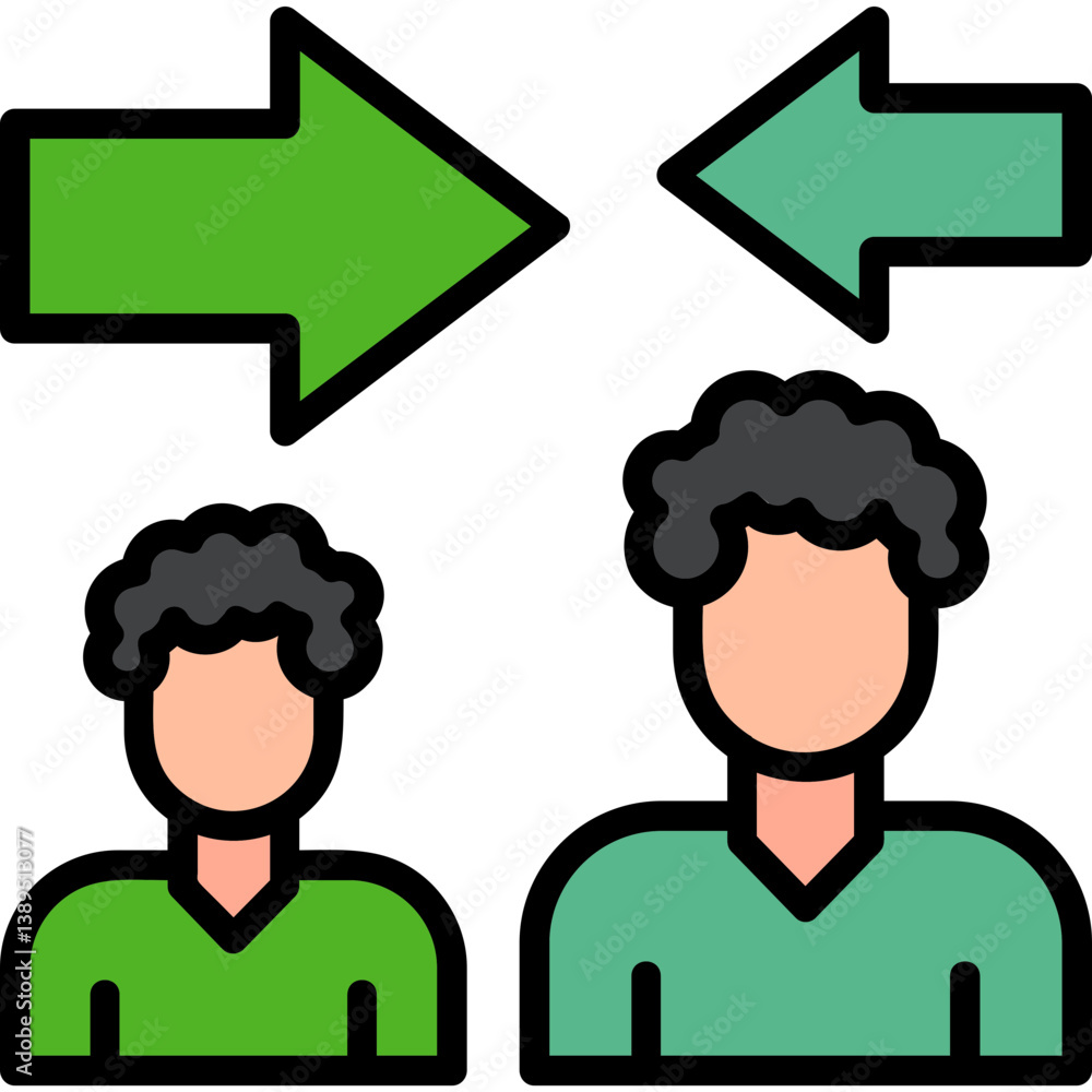 Obraz premium Mediator Icon