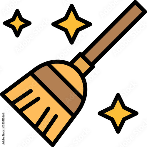 Flying Broom Icon