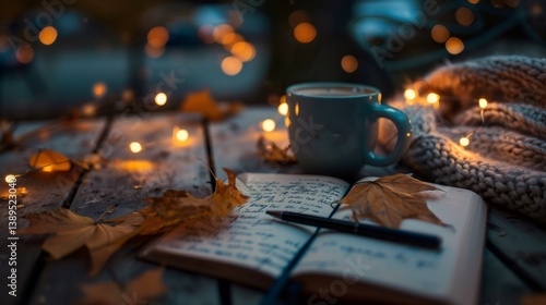 Wallpaper Mural cozy candles and the book Torontodigital.ca