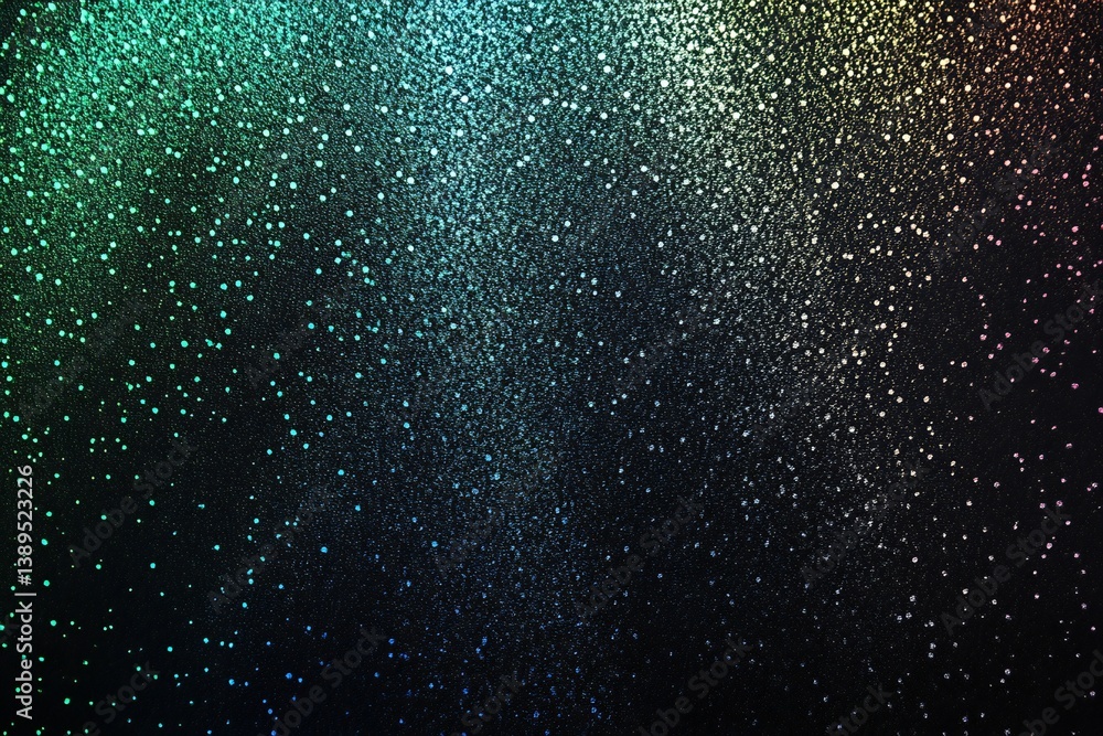 Obraz premium Dark glowing blue green color grainy gradient, aesthetic texture effect, glowing overlay effect background, light leaks colorful noisy gradient texture