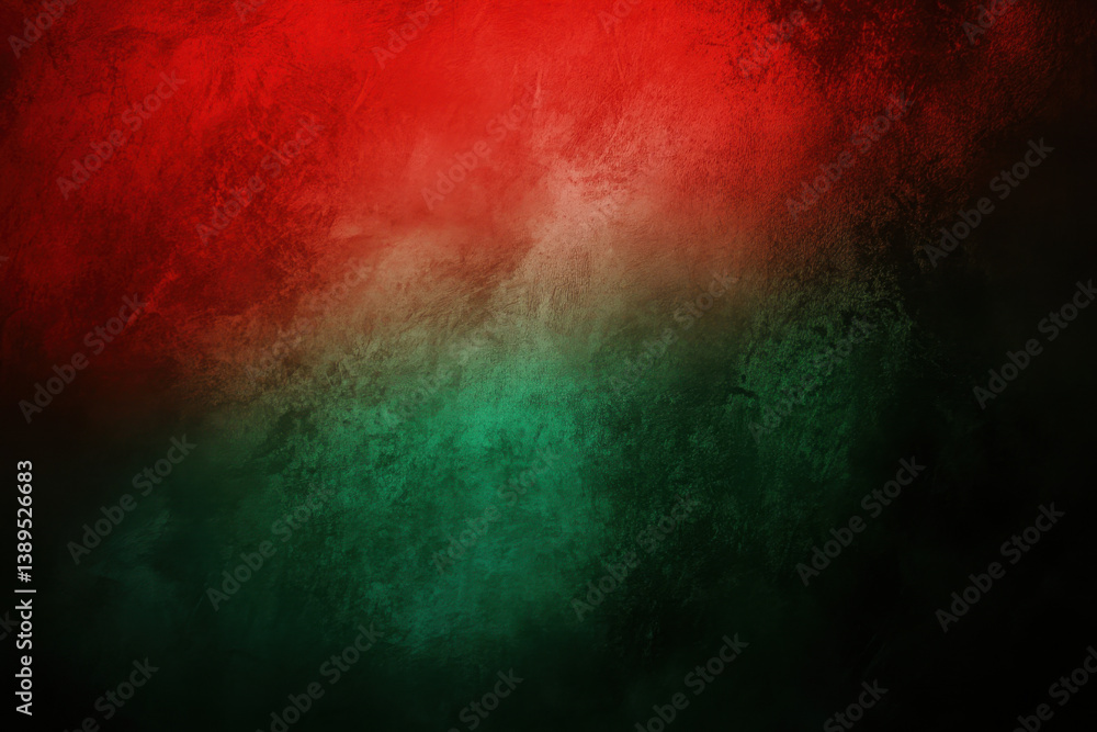 Obraz premium Vibrant texture featuring shades of red and green with dark tones in a creative backdrop