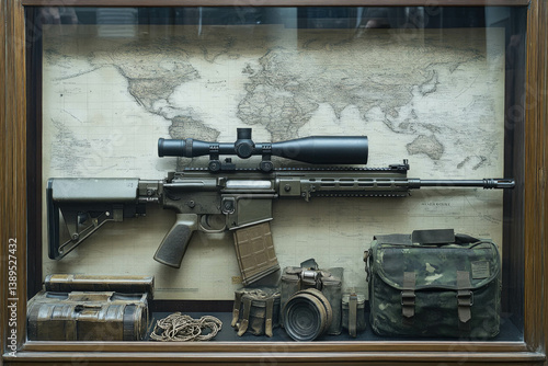 A Jeath War Museum Exhibit,...