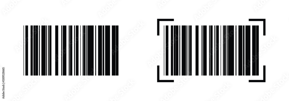 Realistic barcode icon, bar code scratched vector illustration, barcode icon for selling tag, product barcode, trendy bar code for web design. EPS 10 file Realistic barcode icon, bar code scratched vector illustration, barcode icon for selling tag, product barcode, trendy bar code for web design. EPS 10 file