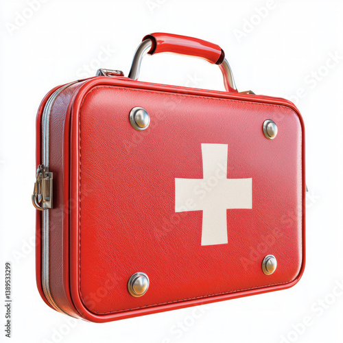 first aid kit isolated