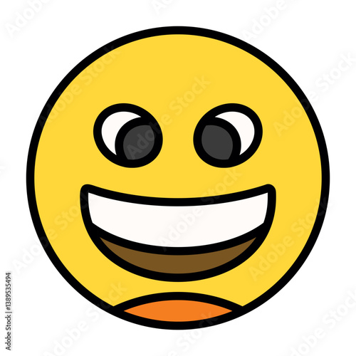 Grinning Squinting Face Icon