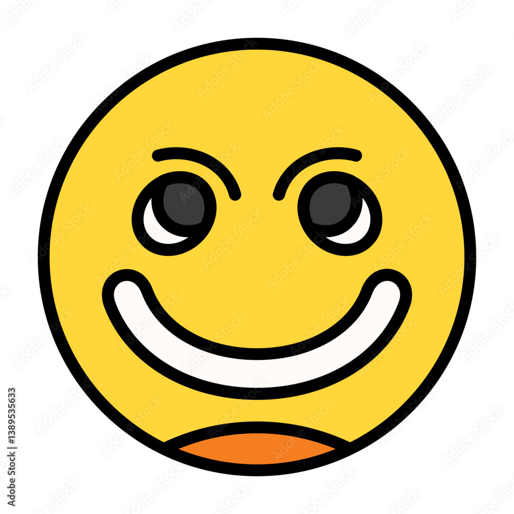 Fototapeta premium Smiling Face Icon