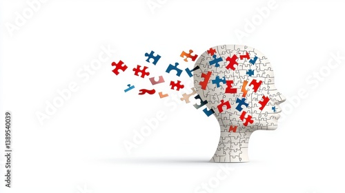 Wallpaper Mural Creative Brain Puzzle Representing Innovative Thinking and Problem Solving Abilities  Conceptual Image Depicting the Complexities of the Human Mind and Cognitive Processes Torontodigital.ca