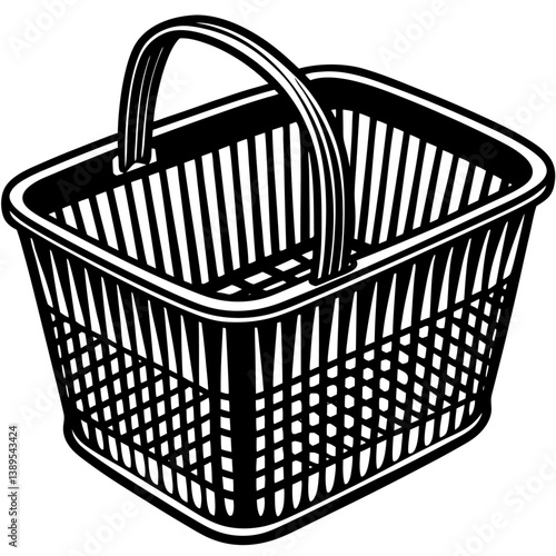 lightweight and durable basket made from plastic