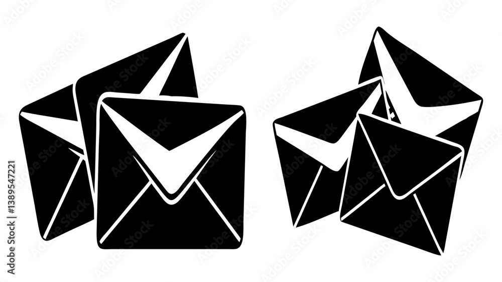 envelopes icon, envelopes silhouette vector illustration-simple silhouette illustration of envelopes, perfect for envelopes logos and icons envelopes icon, envelopes silhouette vector illustration-simple silhouette illustration of envelopes, perfect for envelopes logos and icons