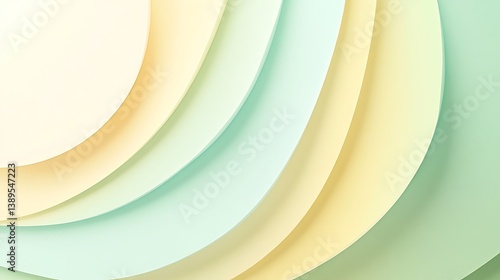Abstract pastel paper wave background.