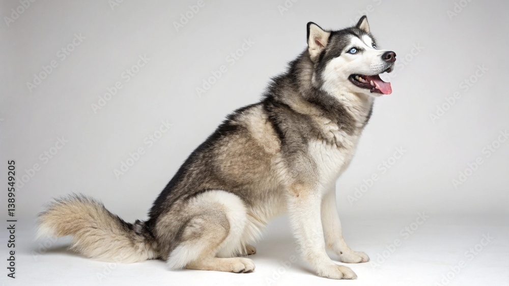 Alusky on studio background Alusky on studio background