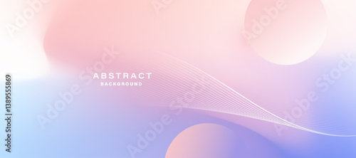 Abstract multicolor gradient background with soft shapes. Vector. 