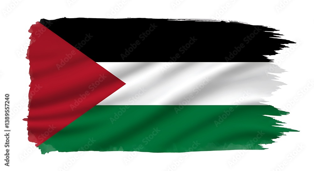 Obraz premium Palestinian flag for national Day
