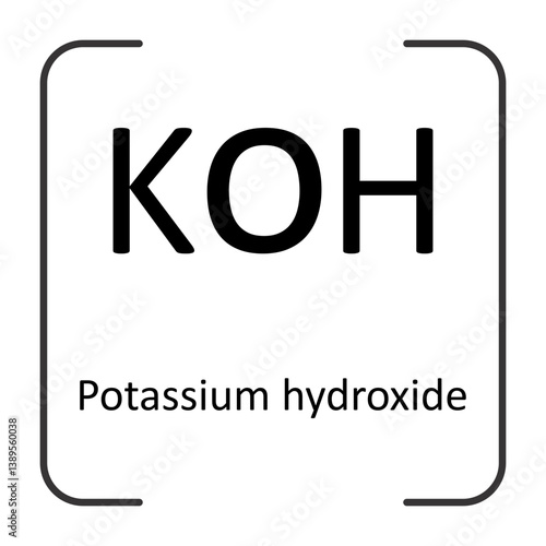 Potassium hydroxide Structure Formula