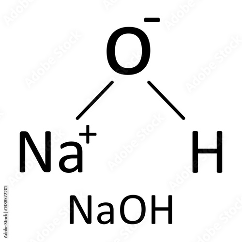 Sodium hydroxide Structure Formula