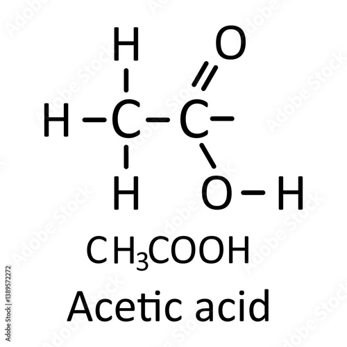 Acetic acid Structure Formula