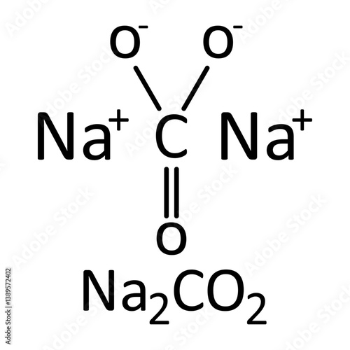 Sodium carbonate Structure Formula