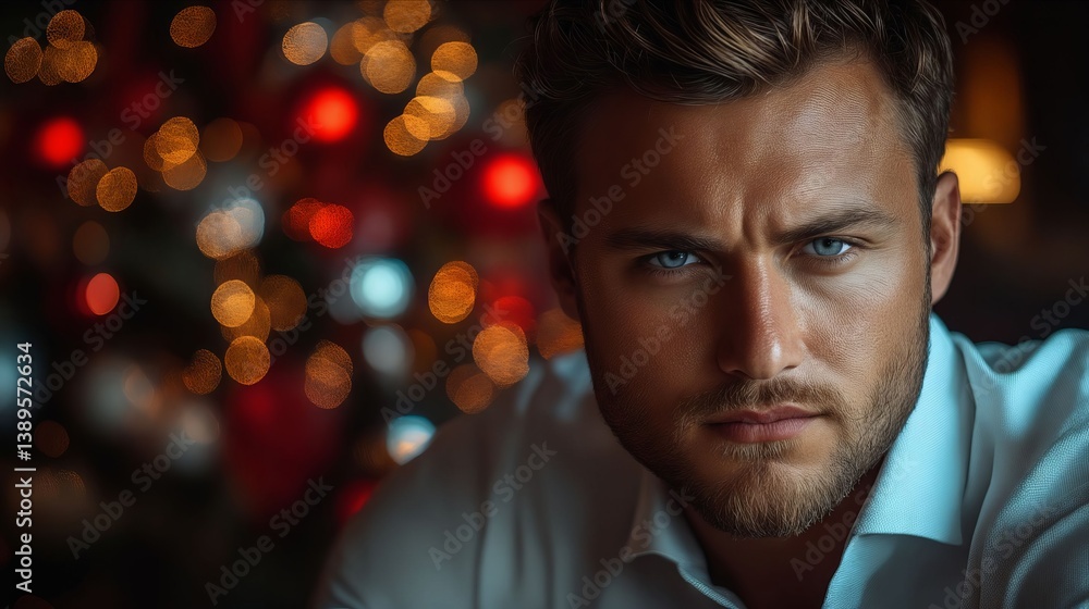 A man in a white shirt looking at the camera A man in a white shirt looking at the camera