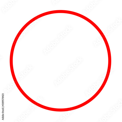 red circle frame sign