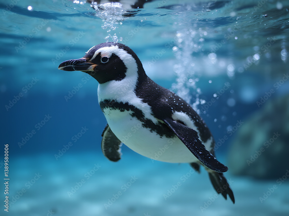 Fototapeta premium Underwater Penguin