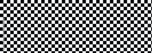 Classic Black and White Checkerboard Pattern. Simple Checkered Tile Grid Pattern. Seamless Retro Checkerboard Texture. Chessboard Style Black White Pattern. Vector Illustration. EPS 10