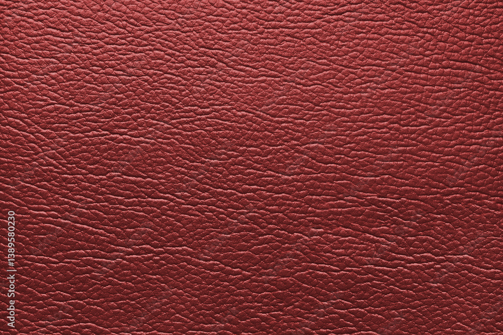Glossy structure of genuine leather, natural skin surface with embossing pattern. Artifical red colored leatharette close up, macro texture. Background, wallpaper, backdrop. Glossy structure of genuine leather, natural skin surface with embossing pattern. Artifical red colored leatharette close up, macro texture. Background, wallpaper, backdrop.